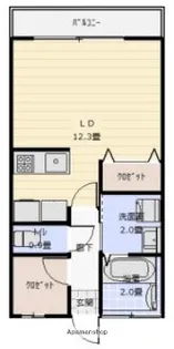 ライフアップ静台【106号室】の間取り