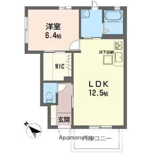 ステートメナーB【102号室】の間取り