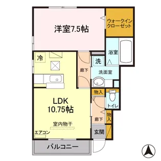 グラン ボヌール【1階】の間取り