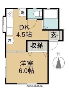 コーポハピネスA【101号室】の間取り