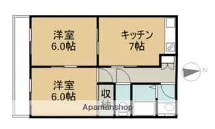 フェアロージュ古河【203号室】の間取り