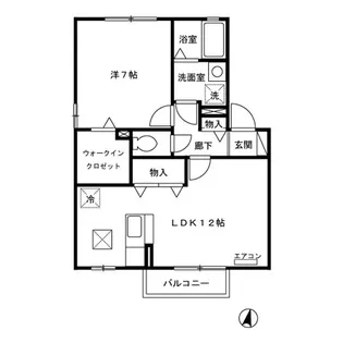 リビングタウン古河 A【1階】の間取り