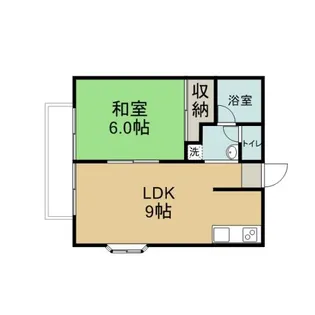 太陽ハイツ【202号室】の間取り