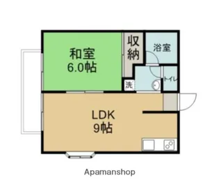 太陽ハイツ【203号室】の間取り