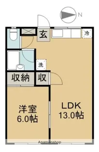 プラムハイツ【2階】の間取り