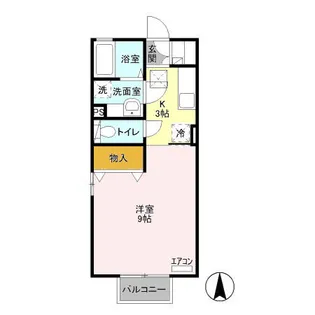 ラフィーネCHAYA【1階】の間取り