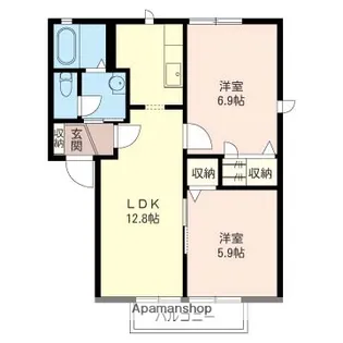 フォーシーズンⅡ【102号室】の間取り