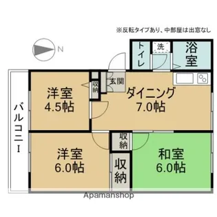 アメニティハイツ【1階】の間取り