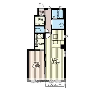 CASA LENA Ⅰ【101号室】の間取り