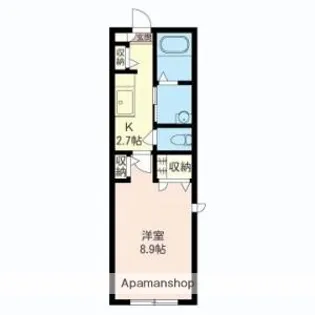ユーエアロ A【102号室】の間取り