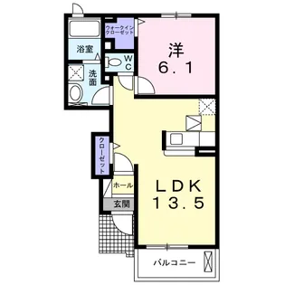 アオーラ 泉【1階】の間取り