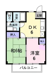 スカイハイツ【1階】の間取り