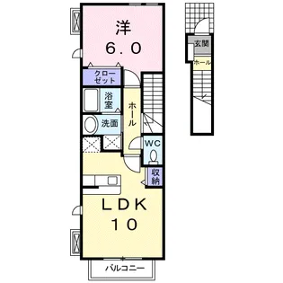 ペアシティ古河Ⅰ【2階】の間取り