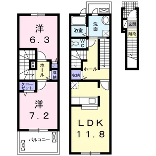 CELESTINO【2階】の間取り