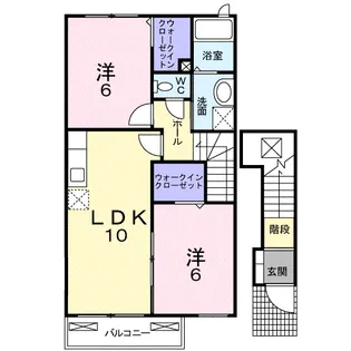 パレドール大山【2階】の間取り