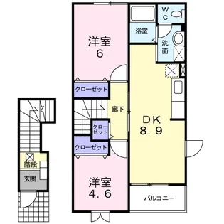 アベニール【2階】の間取り