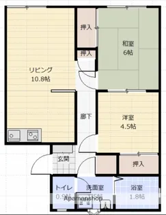 ホワイトハウス【2階】の間取り