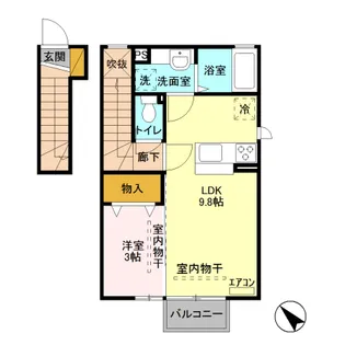 レヴェイユ【2階】の間取り