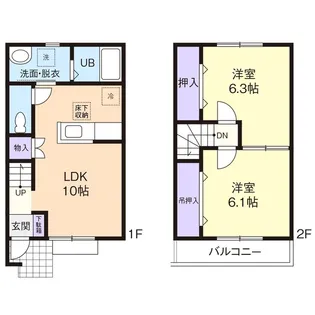 グラシアS A【106号室】の間取り