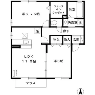 リビングタウン古河南 C【1階】の間取り