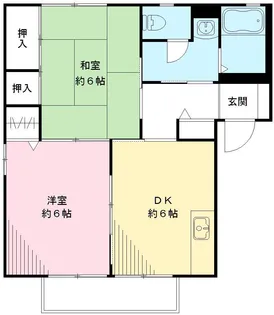 メルベーユ小倉D【201号室号室】の間取り
