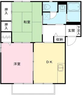 メルベーユ小倉C【201号室号室】の間取り