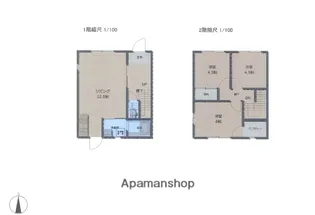 タウンハウスNANA B棟【2号室】の間取り