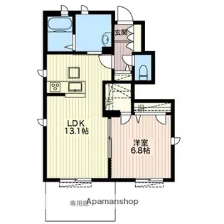 クオレールD【1階】の間取り