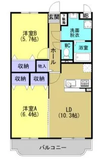 Y&Mディア古河【1階】の間取り