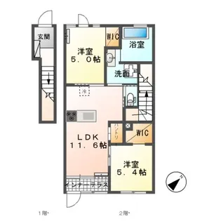 アーバンテラス【2階】の間取り