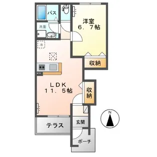 リトルシーバⅠ【1階】の間取り