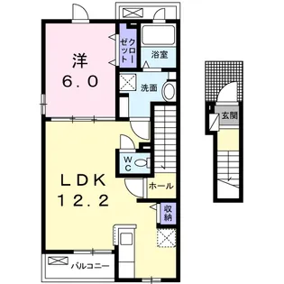 アルソーレC【2階】の間取り