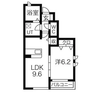 コモド・グレイス【1階】の間取り