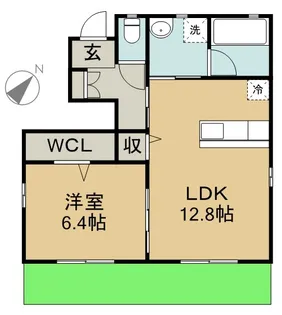 ヴァンベール A棟【1階】の間取り