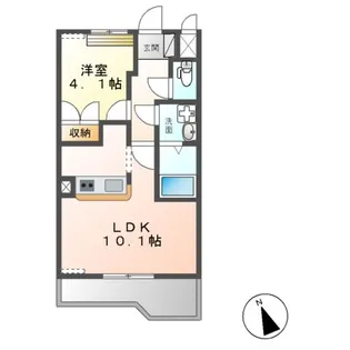 レジデンス輝【1階】の間取り