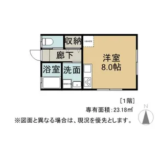 コーポルミネⅡ【102号室】の間取り