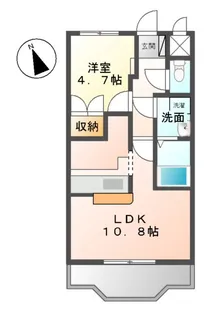 クレッシェンド【00103号室】の間取り