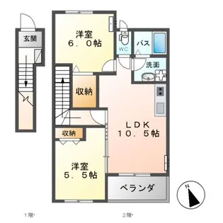 ドリーム【2階】の間取り