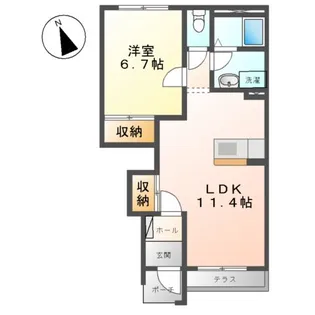 ルピナス・彩【1階】の間取り