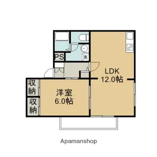 メゾンアイビーA【201号室】の間取り