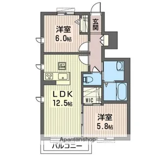 りーふぇるん【103号室】の間取り