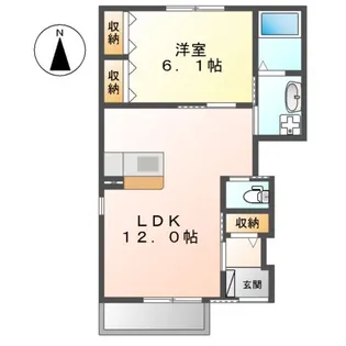 エトワール【1階】の間取り