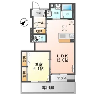 マーガレット・ヒルズ【1階】の間取り