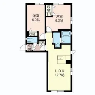 KOGAーKEYAKI ALLEYCLE G【2階】の間取り