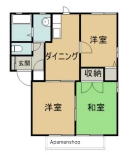 桂和ハイツD棟【2階】の間取り
