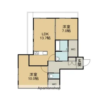 エルズガーデン【303号室】の間取り