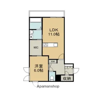 エルズガーデン【101号室】の間取り