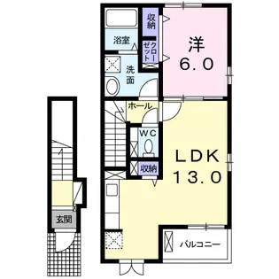 サンゴールド ミズホA【2階】の間取り