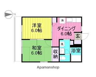 おおたかハイツ B【201号室】の間取り