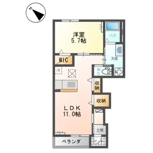 グラン エース【1階】の間取り